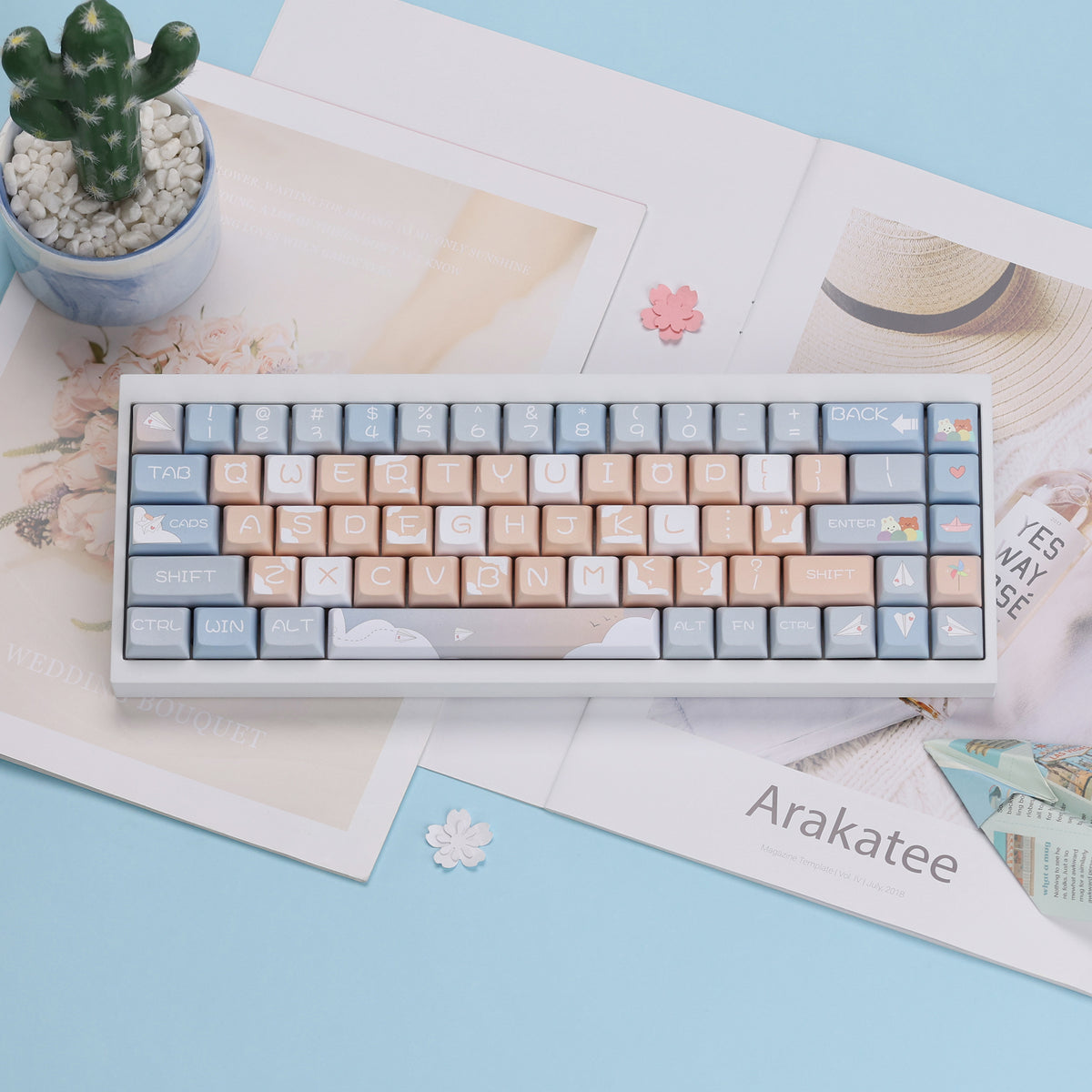 Paper Airplane XDA Profile Keycaps Set