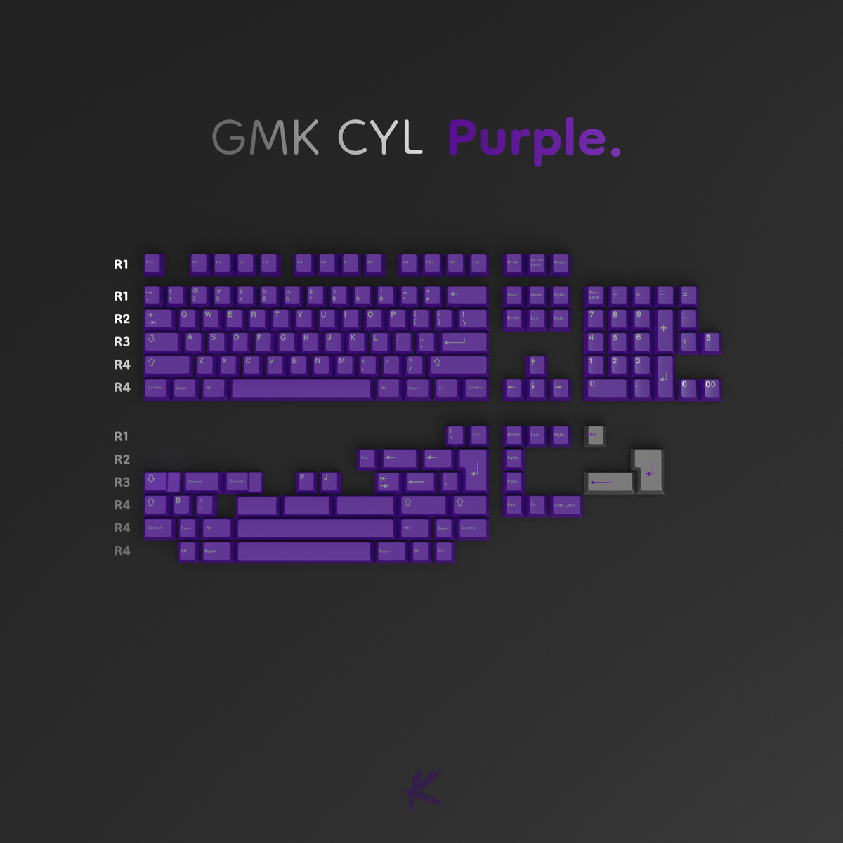 GMK CYL Purple