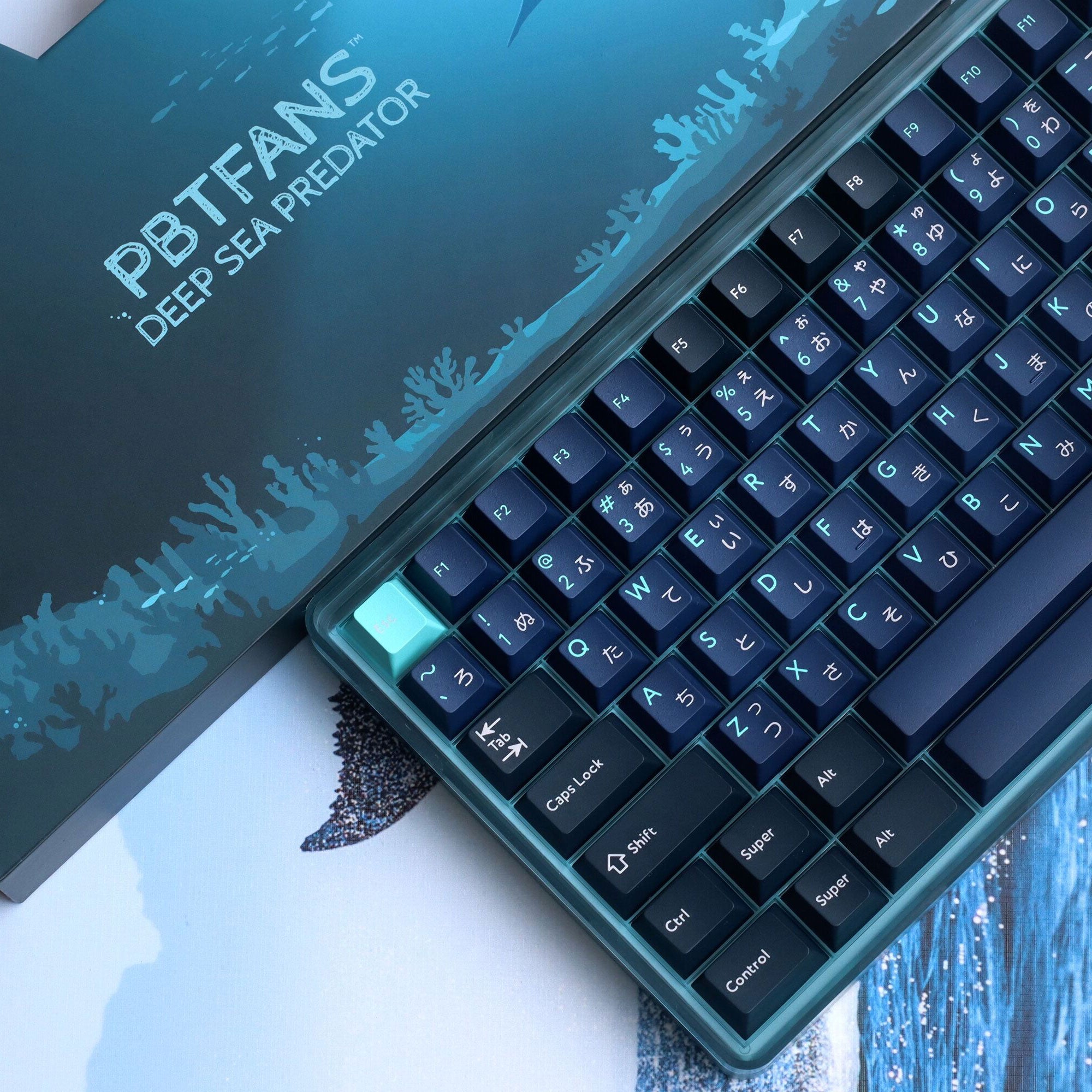 Sea Deep PBTfans Kits] Child kit predator Predator Sea Deep PBTfans キーボード Predator Numpad/Alphas/40s Keycaps キーボード