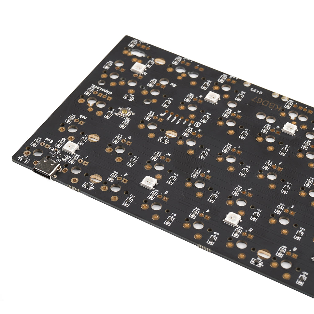 KBD67 rev2 65% Custom mechanical keyboard PCB (2166351003696)